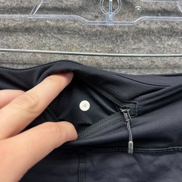Lululemon Legging Women 4 Black Wunder Train Crop Everlux High Rise Compression - Picture 6 of 9